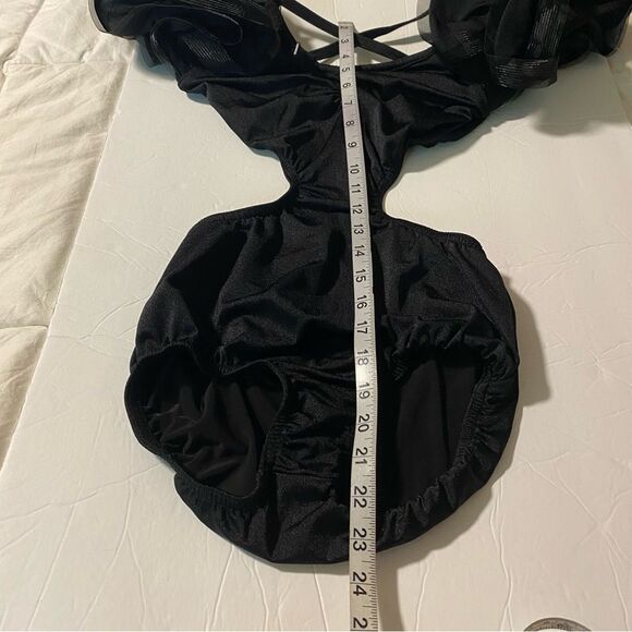 Kelle dance solo costume black COLOR THEORY 5343 ORGANDY SKIRT 4231 2 piece SA - Picture 5 of 7